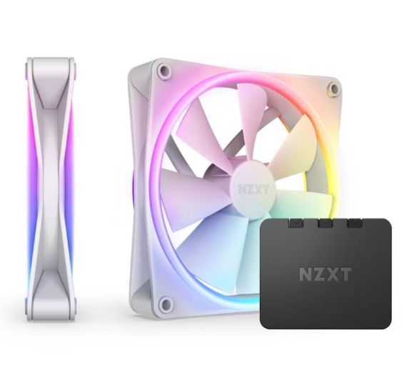 NZXT - F140 RGB Duo Twin Pack 140mm ventilator beli (RF-D14DF-W1) _2