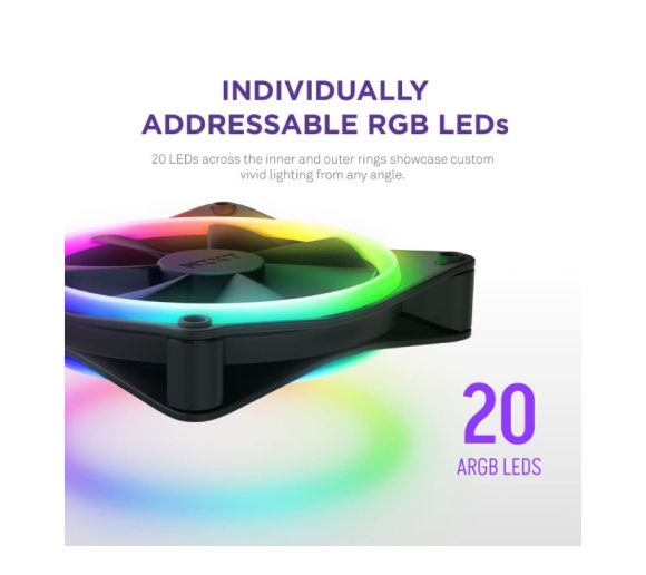 NZXT - F140RGB Core 140mm ventilator crni (RF-D14SF-B1) _4