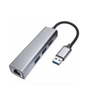E-GREEN - USB 3.0 - HUB (3 port USB 3.0 + 1port fast ethernet 1000Mbs) 