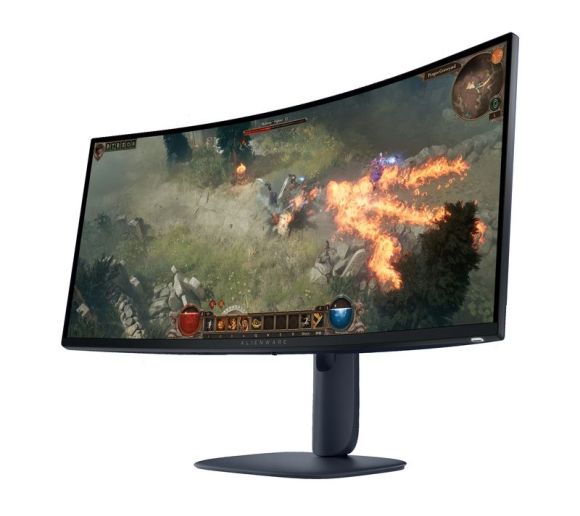 DELL - 34 inch AW3425DWM 180Hz WQHD FreeSync Alienware Gaming zakrivljeni monitor bulk _4