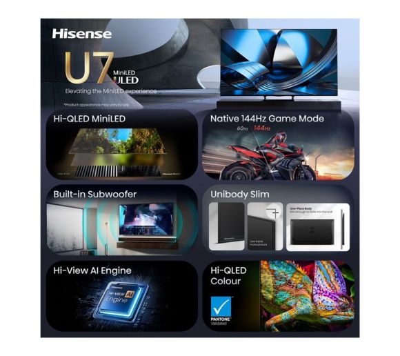 HISENSE - 85 inča 85U7SE ULED Mini-LED 4K UHD Smart TV _3