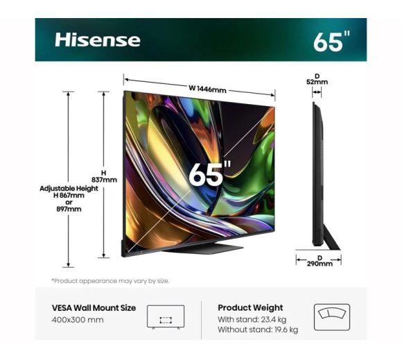 HISENSE - 65 inča 65UR8S RGB Mini-LED 4K UHD Smart TV _2
