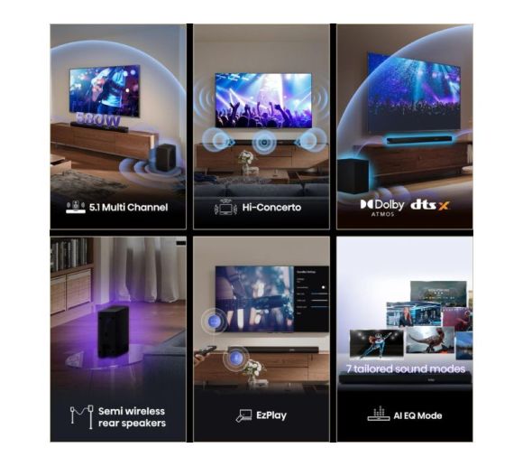 HISENSE - AX5100Q Dolby Atmos soundbar sa bežičnim subwooferom crni _2