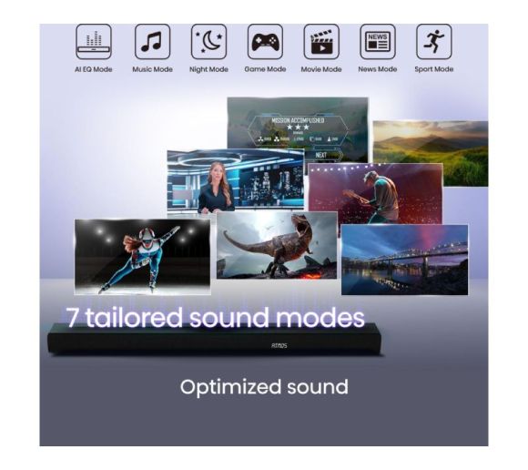 HISENSE - AX5100Q Dolby Atmos soundbar sa bežičnim subwooferom crni _5