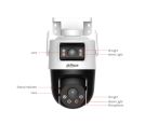 Dahua - P3D-3F-PV 3+3MP Outdoor Wi-Fi Dual-Lens Pan & Tilt kamera _small_1