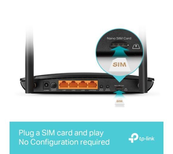 TP-Link - TP-Link Archer MR500 4G+ Ruter | AC1200 Gigabit SIM Slot |_5