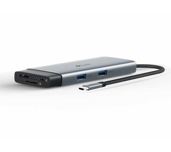 TP-Link - Hub TP-LINK USB Type-C 7-Port Hub/1USB-C /1 HDMI 4K 60Hz Port,1×USB-C PD 100W Port,1×SD_1