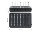 Manhattan - USB punjač 6-port Manhattan 102254 5V/2.4V/50W/držač za telefon Crni_small_2