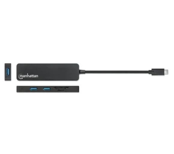 Manhattan - USB-C HUB 3port Manhattan 164948 3.2 G1/5Gbps/CR/Crni_3