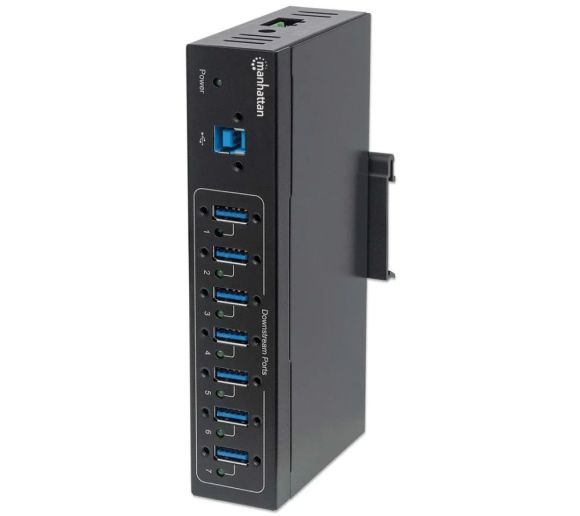 Manhattan - USB HUB 7port Manhattan 164405 USB 3.0/industrijski/na šinu_0