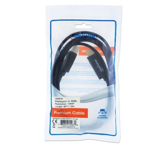 Manhattan - Kabl Manhattan 152679 DisplayPort/M - HDMI/M 1080/1,8m_3