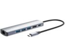 Manhattan - Docking station Manhattan 153959 6in1 USB-C - HDMI/3xUSB/GLAN/PD 100W_small_0