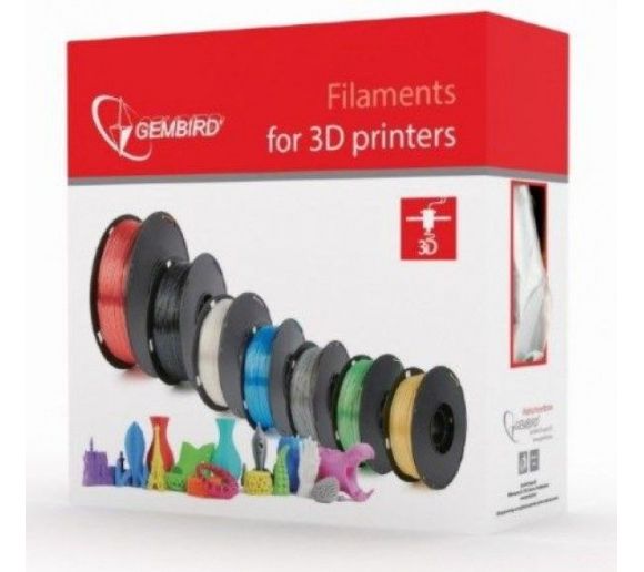 Gembird - Filament za 3D stampac 1,75mm kotur 1KG Red_1