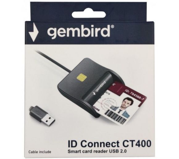 Gembird - Gembird Smart card reader USB 2.0 Citac za licne karte, saobracajne, bankarske (935_0