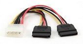 Gembird - Power Supply Internal Y-Splitter, 5.25in (Molex) to 2x SATA_0