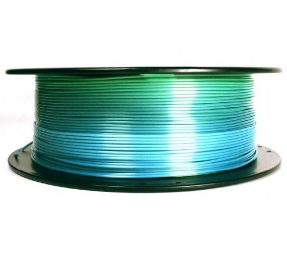 Gembird - 3DP-PLA-SK-01-BG PLA Svilenkasti duga Filament za 3D stampac 1.75mm, kotur 1KG blue/green_1