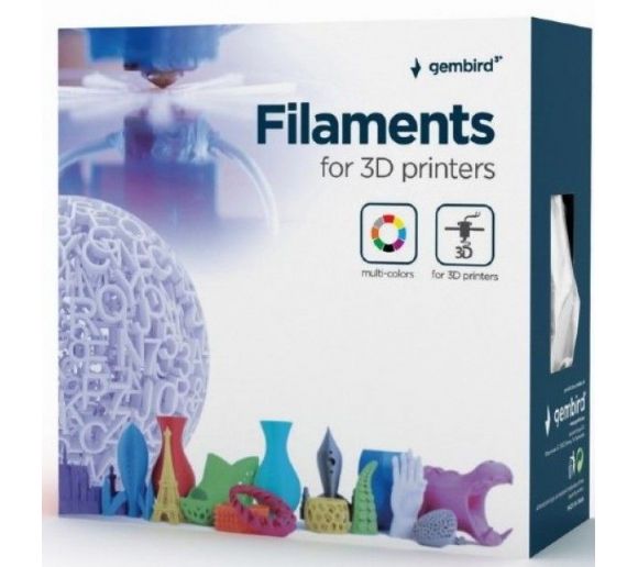 Gembird - 3DP-PLA-SK-01-BG PLA Svilenkasti duga Filament za 3D stampac 1.75mm, kotur 1KG blue/green_2