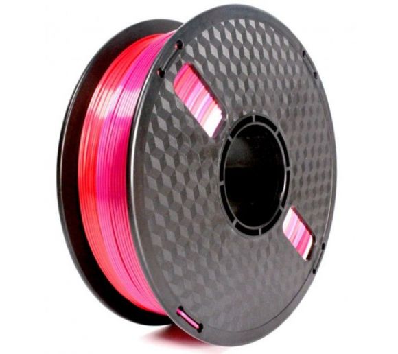 Gembird - 3DP-PLA-SK-01-RP PLA Svilenkasti duga Filament za 3D stampac 1.75mm, kotur 1KG red/purple_0