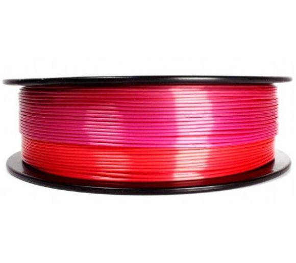 Gembird - 3DP-PLA-SK-01-RP PLA Svilenkasti duga Filament za 3D stampac 1.75mm, kotur 1KG red/purple_1