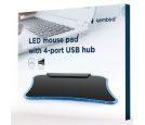 Gembird - MP-LED-4P Gembird Podloga za misa LED + 4USB-a 285x230x20mm_small_1