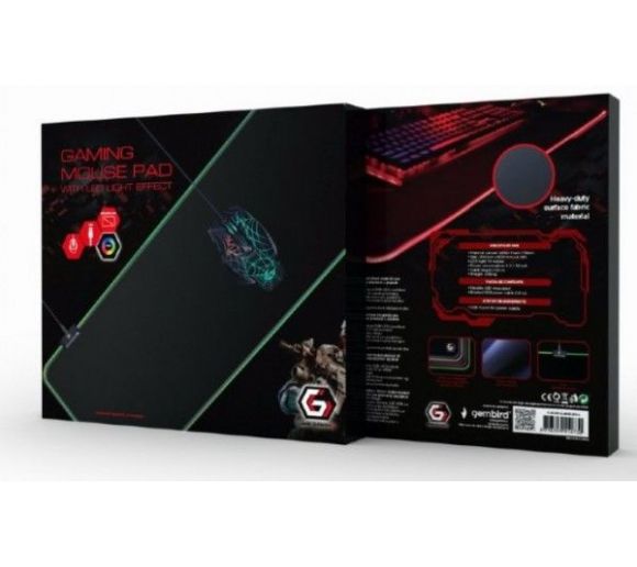 Gembird - MP-GAMELED-L Gembird Gejmerska podloga za misa od gume, 300x800mm, 4mm RGB LED svetlo, LARGE_2