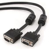 Gembird - MONITOR Cable, VGA HD15 M/M, Dual Shielded, w/Two Ferrit Core, 1.8m_0