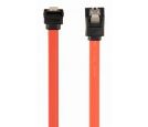 Gembird - SATA III Data Cable, w/ Metal clip, 90 degrees angled connector, 0.5m_small_0