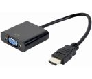 Gembird - VIDEO Adapter HDMI to VGA HD15, M/F, Black_small_0