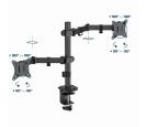 Gembird - MA-D2-03 Gembird Podesivi dupli stoni drzac za monitor, tilt, 17-32 max.2x9kg_small_0