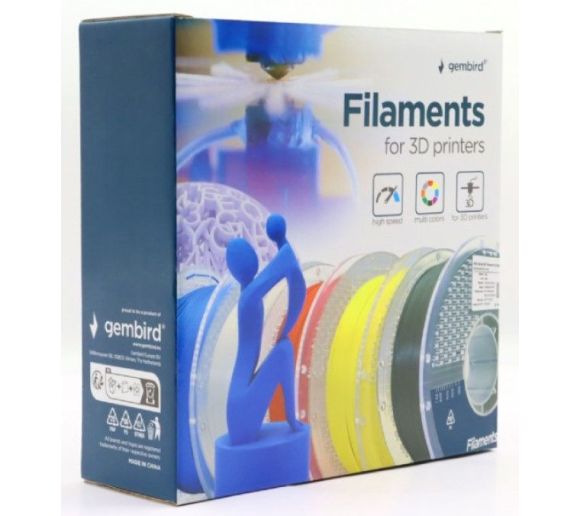 Gembird - 3DP-PETG1.75HY-01-W PETG filament velike brzine za 3D stampac 1.75mm, kotur 1KG WHITE_1