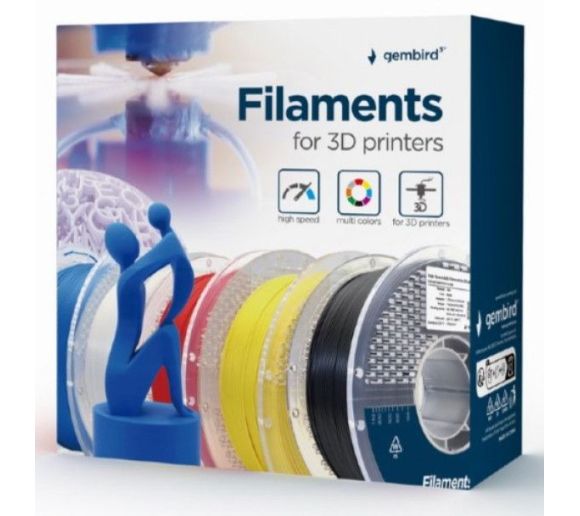 Gembird - 3DP-STPU1.75-01-Y Gembird Silk TPU Filament za 3D stampac 1.75mm, kotur 1KG YELLOW_1