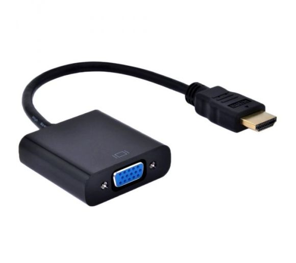Gembird - A-HDMI-VGA-06 Adapter GEMBIRD HDMI to VGA with audio Black_0