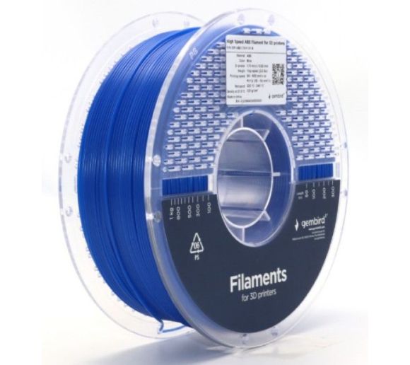 Gembird - 3DP-ABS1.75HY-01-B ABS filament velike brzine za 3D stampac 1.75mm, kotur 1KG BLUE_1