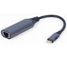 Gembird - USB-C to Gigabit Ethernet Adapter, Cable 0.15m, Space Grey_small_0