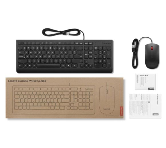 Lenovo - Tastatura+miš LENOVO Essential žicni set/SRB/Cirilica/crna_1