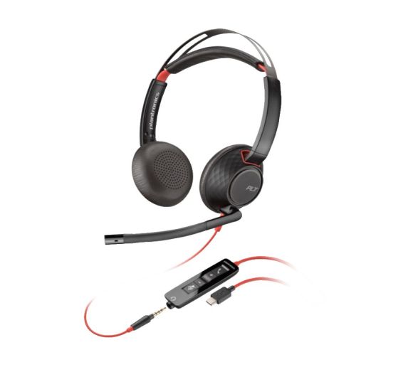 HP - Slušalice HP Poly Blackwire 5220 Stereo USB-C Headset +3.5mm Plug +USB-C/A Adapter 8X231AA/crna_0