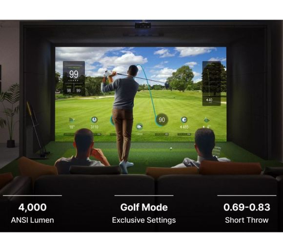 Benq - AH700ST Laser GOLF projector 4000 ANSI lumena  3.000.000:1 Short Trow projektor _6