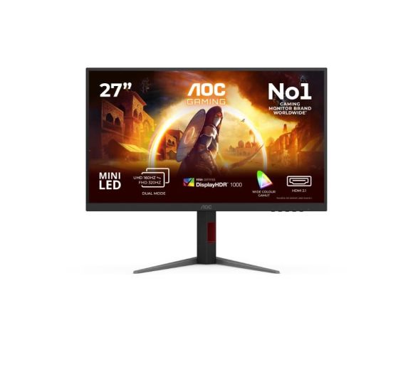 AOC - Monitor AOC U27G4XM 27"/IPS MiniLED/3840x2160/160Hz/1ms GtG/HDMI,DP,USB/Gsync/Pivot,visina/VESA/crna_0