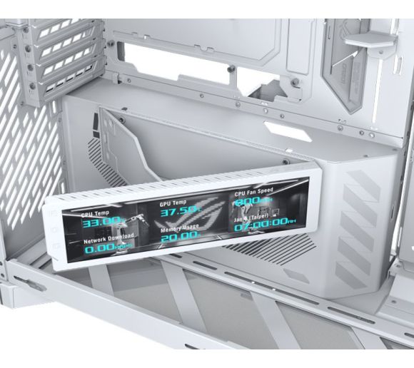 Asus - ROG CRONOX GR801 CURVE TG ARGB WHITE Gaming kućište belo _1