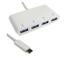E-GREEN - USB 3.1 tip C HUB 4port beli _small_0