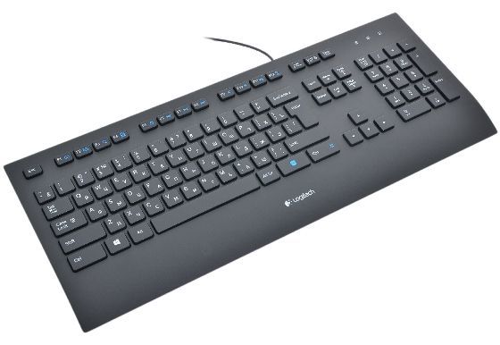 Logitech - Logitech K280e Keyboard for Business US, Black, USB_0