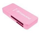 Transcend - Card reader, Mini F5, USB3.0/3.1 Gen 1, SD/MicroSD SDHC/SDXC/UHS-I, Pink_small_0