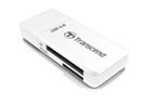 Transcend - Card reader, Mini F5, USB3.0, SD/MicroSD SDHC/SDXC/UHS-I, White_0