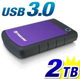 Transcend - External HDD 2TB, H3P, USB3.0, 2.5``, Anti-shock system, Backup software, 284 gr, Black/Purple_0