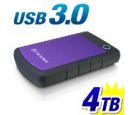 Transcend - External HDD 4TB, H3P, USB3.0, 2.5``, Anti-shock system, Backup software, 308 gr, Black/Purple_small_0