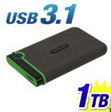 Transcend - External HDD 1TB Slim form factor, M3S, USB 3.1, 2.5, Anti-shock system, Backup software, 185g, Iron gray (Slim)_0