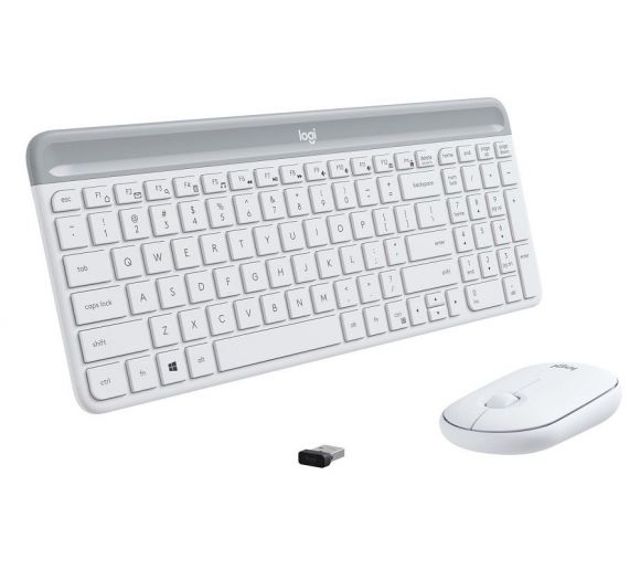 Logitech - Logitech MK470 Slim Wireless Keyboard and Mouse Combo OffWhite - US_0