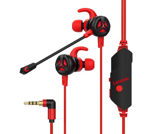 Lenovo - Lenovo HS-10 Surround 7.1 Gaming Headset, Red_0