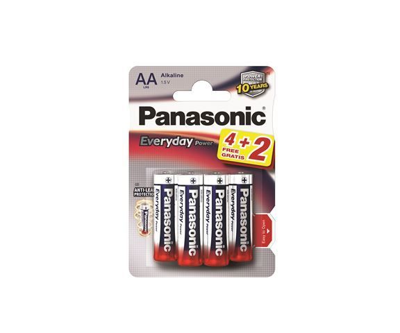 Panasonic - PANASONIC baterije LR6EPS/6BP -AA 6kom, Alkaline Everyday power_0