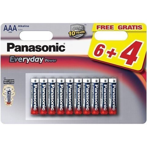 Panasonic - PANASONIC baterije LR03EPS/10BW-AAA 10 kom 6+4F Alkalne Everyday_0